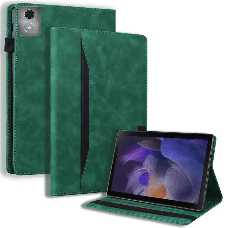 For Lenovo Tab M11 Plus / Tab K11 Plus Case PU Leather Tablet Cover Card Holder Multi-Angle Stand