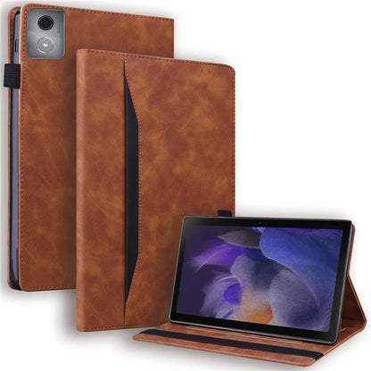 For Lenovo Tab M11 Plus / Tab K11 Plus Case PU Leather Tablet Cover Card Holder Multi-Angle Stand