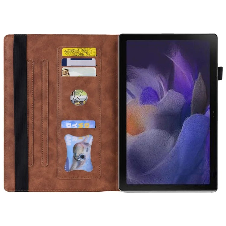 For Lenovo Tab M11 Plus / Tab K11 Plus Case PU Leather Tablet Cover Card Holder Multi-Angle Stand