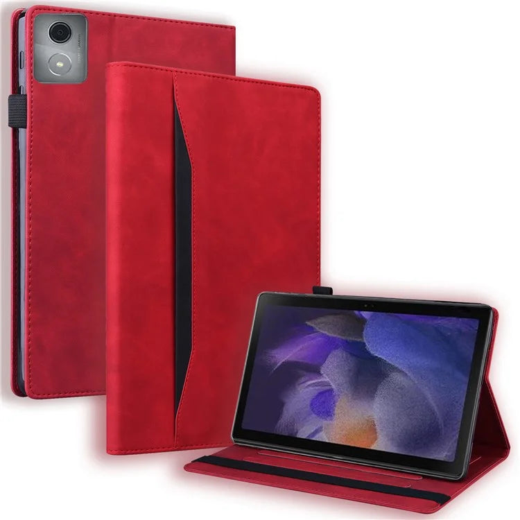 For Lenovo Tab M11 Plus / Tab K11 Plus Case PU Leather Tablet Cover Card Holder Multi-Angle Stand