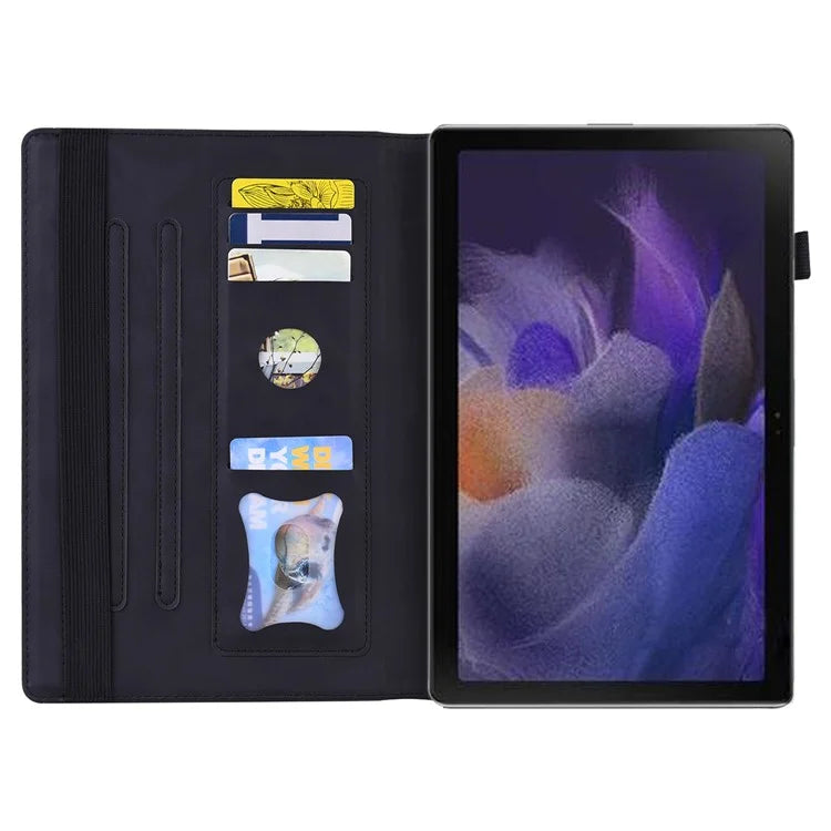 For Lenovo Tab M11 Plus / Tab K11 Plus Case PU Leather Tablet Cover Card Holder Multi-Angle Stand