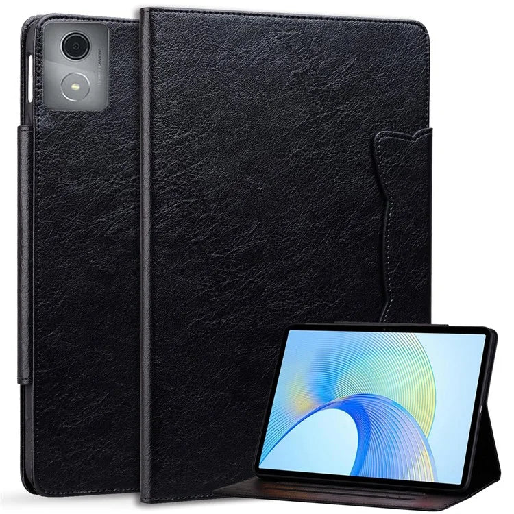 For Lenovo Tab M11 Plus / Tab K11 Plus Case Stand PU Leather Tablet Cover Cat Buckle Closure