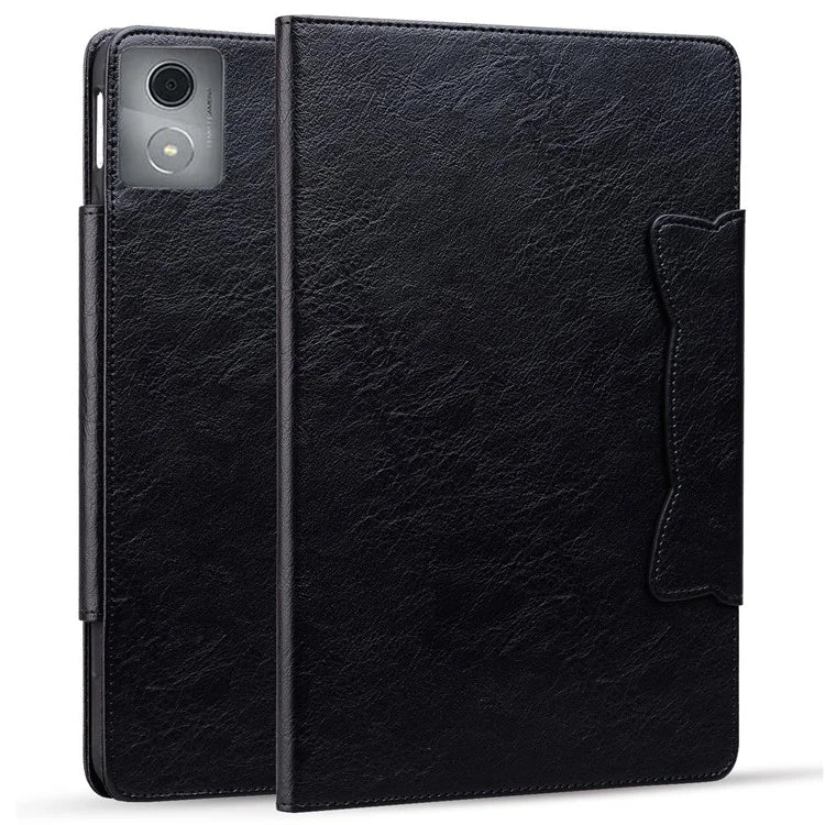 For Lenovo Tab M11 Plus / Tab K11 Plus Case Stand PU Leather Tablet Cover Cat Buckle Closure