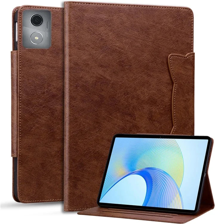For Lenovo Tab M11 Plus / Tab K11 Plus Case Stand PU Leather Tablet Cover Cat Buckle Closure