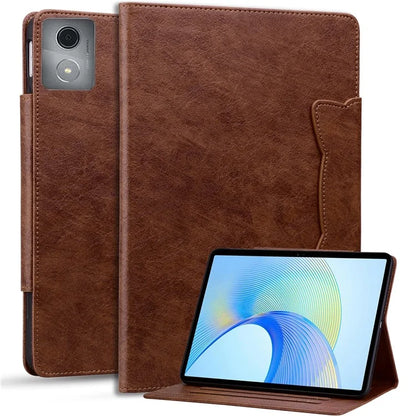 For Lenovo Tab M11 Plus / Tab K11 Plus Case Stand PU Leather Tablet Cover Cat Buckle Closure