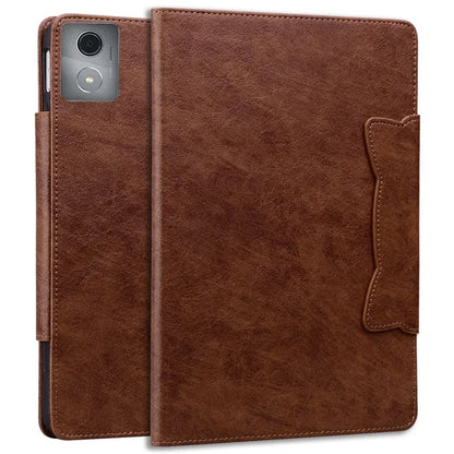 For Lenovo Tab M11 Plus / Tab K11 Plus Case Stand PU Leather Tablet Cover Cat Buckle Closure