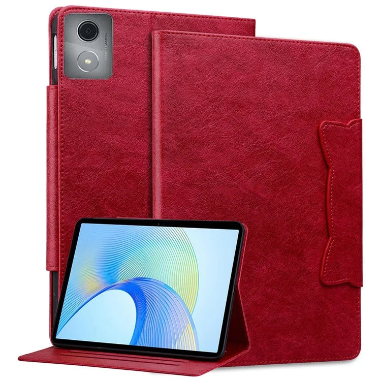 For Lenovo Tab M11 Plus / Tab K11 Plus Case Stand PU Leather Tablet Cover Cat Buckle Closure
