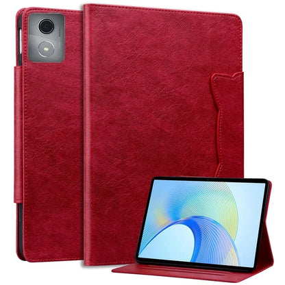 For Lenovo Tab M11 Plus / Tab K11 Plus Case Stand PU Leather Tablet Cover Cat Buckle Closure