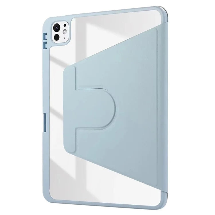 ENKAY HAT PRINCE For iPad Pro 13 (2024) Tablet Case Acrylic+PU Leather Flip Cover Auto Wake / Sleep