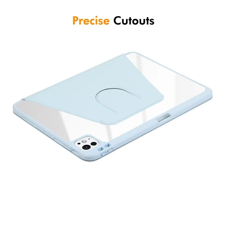 ENKAY HAT PRINCE For iPad Pro 13 (2024) Tablet Case Acrylic+PU Leather Flip Cover Auto Wake / Sleep