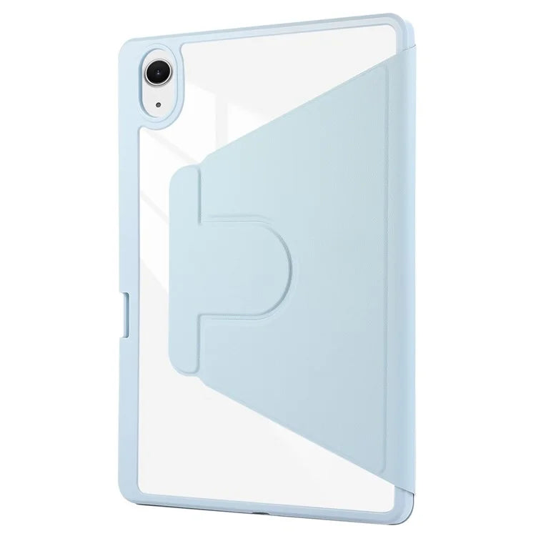 ENKAY HAT PRINCE For iPad Air 11 (2024) Case Auto Wake / Sleep Acrylic Clear Back Leather Tablet Cover