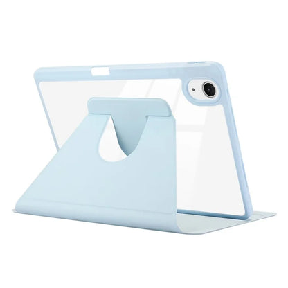 ENKAY HAT PRINCE For iPad Air 11 (2024) Case Auto Wake / Sleep Acrylic Clear Back Leather Tablet Cover