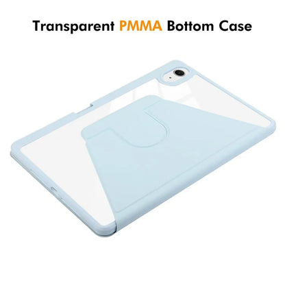 ENKAY HAT PRINCE For iPad Air 11 (2024) Case Auto Wake / Sleep Acrylic Clear Back Leather Tablet Cover