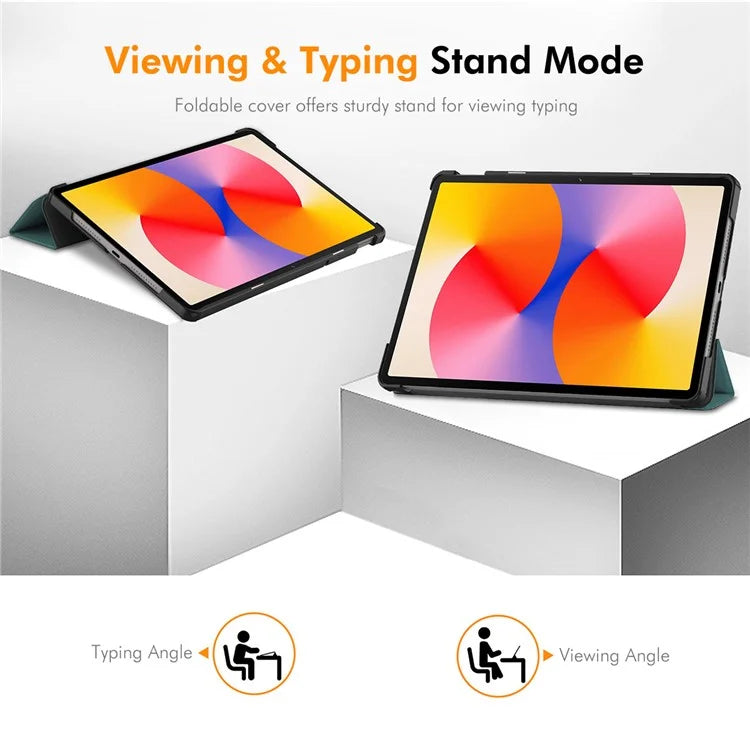 ENKAY HAT PRINCE For Huawei MatePad SE 11 Case PU Leather+PC Trifold Stand Tablet Cover