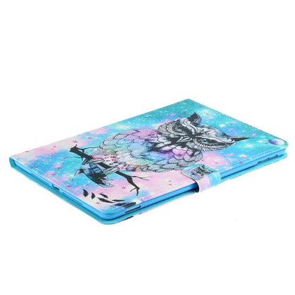 For iPad Pro 11 (2024) Case Pattern Printed Leather Tablet Cover Stand Pen Holder