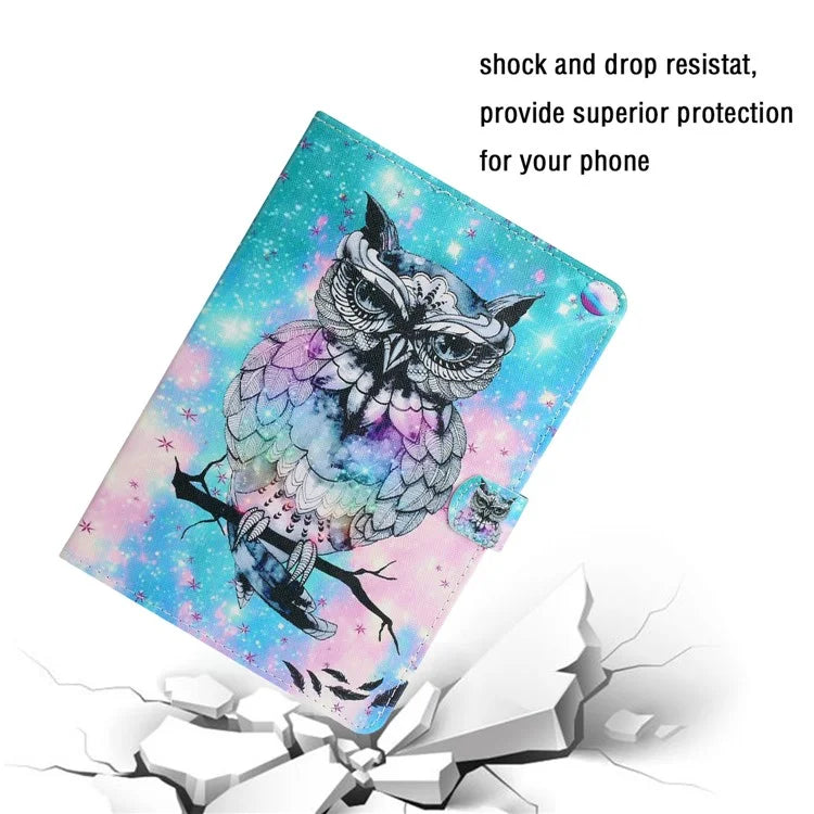 For iPad Pro 11 (2024) Case Pattern Printed Leather Tablet Cover Stand Pen Holder