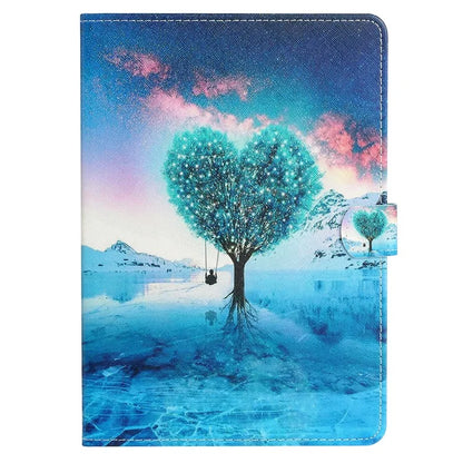 For iPad Pro 11 (2024) Case Pattern Printed Leather Tablet Cover Stand Pen Holder