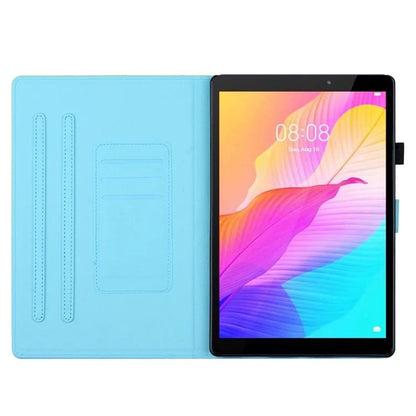 For iPad Pro 11 (2024) Case Pattern Portable Protective Folio Leather Tablet Cover Card Holder