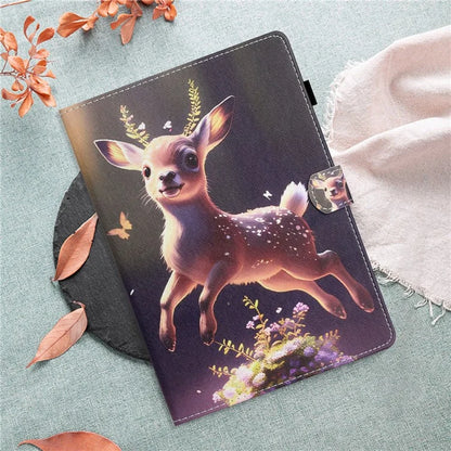 For iPad Pro 11 (2024) Case Pattern Portable Protective Folio Leather Tablet Cover Card Holder
