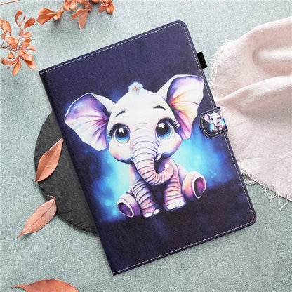 For iPad Pro 11 (2024) Case Pattern Portable Protective Folio Leather Tablet Cover Card Holder