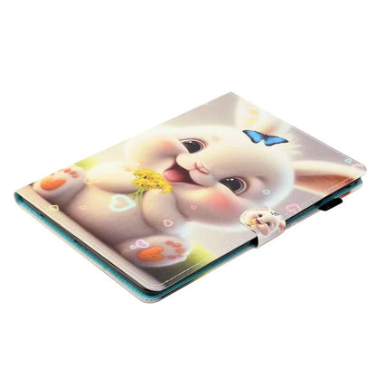For iPad Pro 11 (2024) Case Pattern Portable Protective Folio Leather Tablet Cover Card Holder