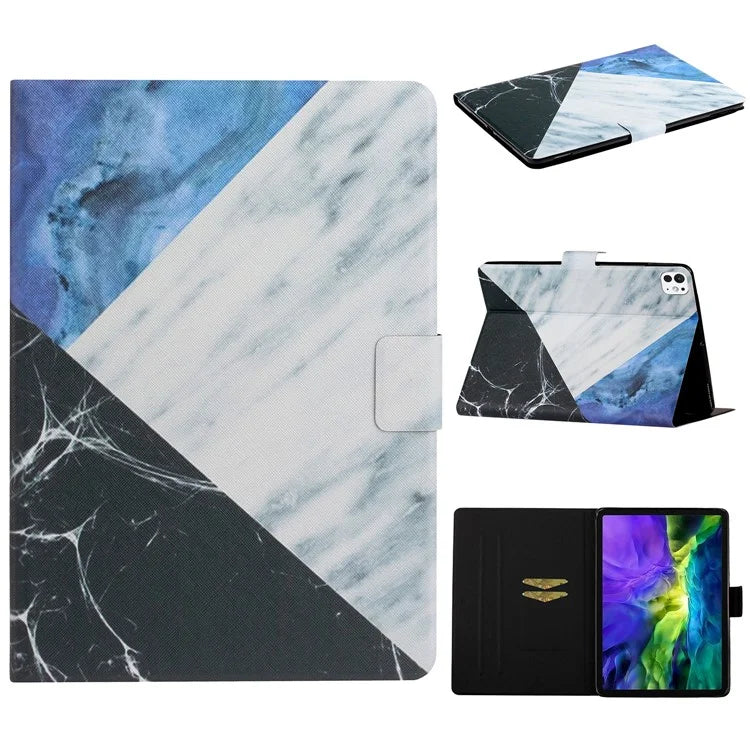 For iPad Pro 11 (2024) Case Pattern Printed Leather Stand Tablet Cover Card Holder