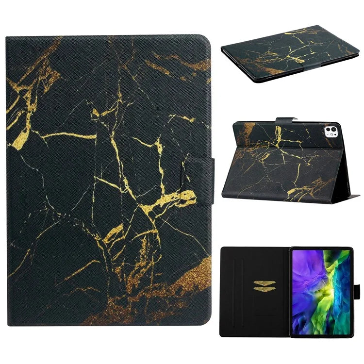 For iPad Pro 11 (2024) Case Pattern Printed Leather Stand Tablet Cover Card Holder