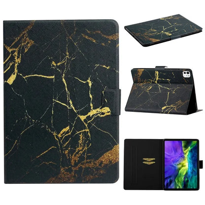 For iPad Pro 11 (2024) Case Pattern Printed Leather Stand Tablet Cover Card Holder