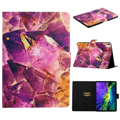 For iPad Pro 11 (2024) Case Pattern Printed Leather Stand Tablet Cover Card Holder