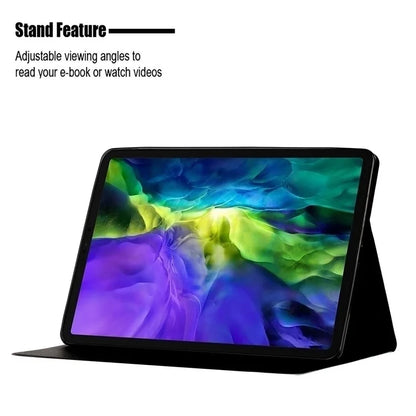 For iPad Pro 11 (2024) Case Pattern Printed Leather Stand Tablet Cover Card Holder