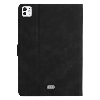 For iPad Pro 11 (2024) Case Butterfly Leather Folio Tablet Cover Auto Sleep / Wake