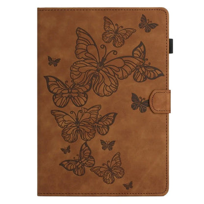 For iPad Pro 11 (2024) Case Butterfly Leather Folio Tablet Cover Auto Sleep / Wake