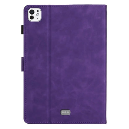 For iPad Pro 11 (2024) Case Butterfly Leather Folio Tablet Cover Auto Sleep / Wake