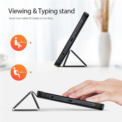 DUX DUCIS Domo Series for Xiaomi Redmi Pad SE 4G 8.7 inch Case Tri-Fold Stand Tablet Leather Cover