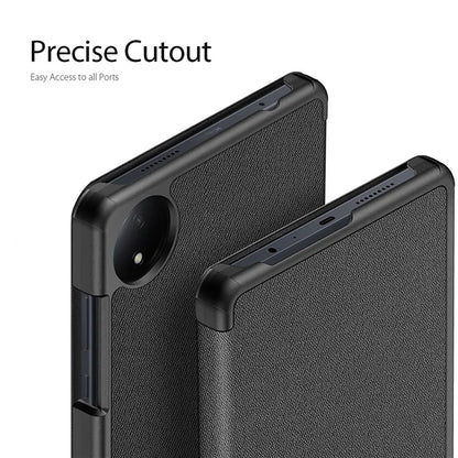 DUX DUCIS Domo Series for Xiaomi Redmi Pad SE 4G 8.7 inch Case Tri-Fold Stand Tablet Leather Cover