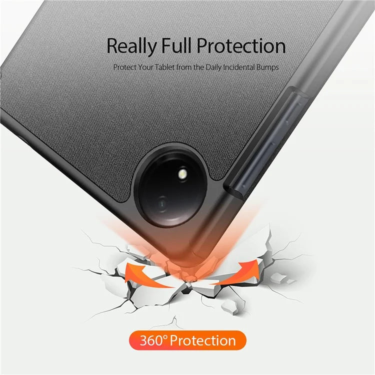 DUX DUCIS Domo Series for Xiaomi Redmi Pad SE 4G 8.7 inch Case Tri-Fold Stand Tablet Leather Cover