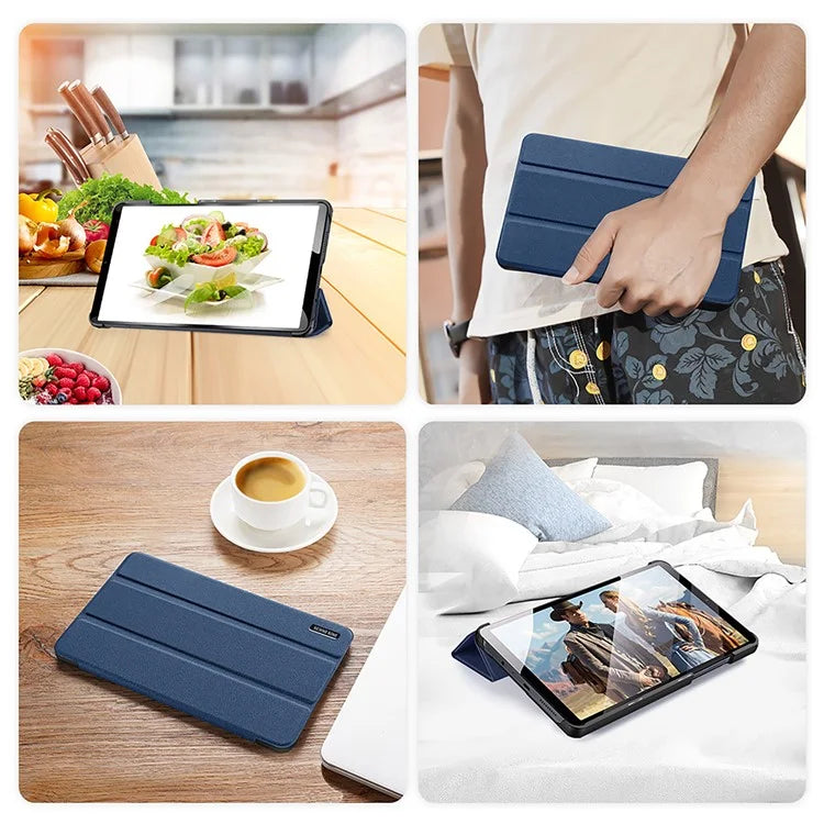 DUX DUCIS Domo Series for Xiaomi Redmi Pad SE 4G 8.7 inch Case Tri-Fold Stand Tablet Leather Cover