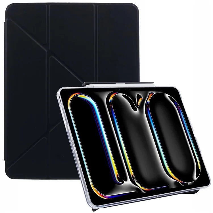 MUTURAL For iPad Pro 13 (2024) Case Origami Stand Leather Smart Tablet Cover Retractable Pen Slot