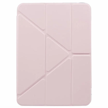 MUTURAL For iPad Pro 11 (2024) Case PU Leather Clear Back Tablet Cover with Pencil Holder Origami Standing