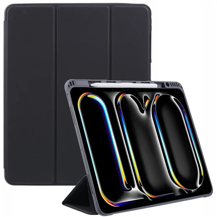 MUTURAL For iPad Pro 13 (2024) Case Tri-Fold Stand Tablet Leather Cover Auto Wake / Sleep