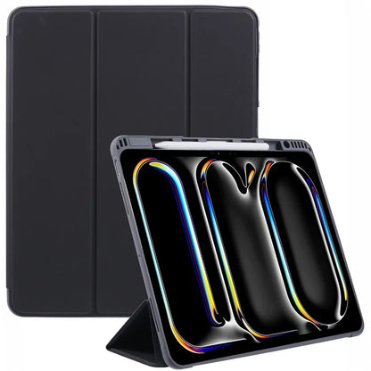 MUTURAL For iPad Pro 13 (2024) Case Tri-Fold Stand Tablet Leather Cover Auto Wake / Sleep