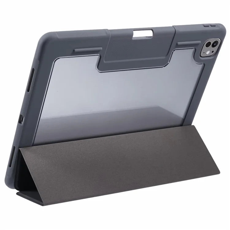 MUTURAL For iPad Pro 13 (2024) Case Tri-Fold Stand Tablet Leather Cover Auto Wake / Sleep