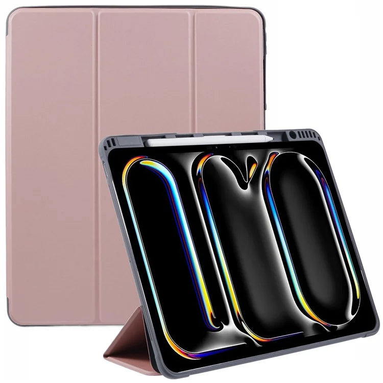 MUTURAL For iPad Pro 13 (2024) Case Tri-Fold Stand Tablet Leather Cover Auto Wake / Sleep