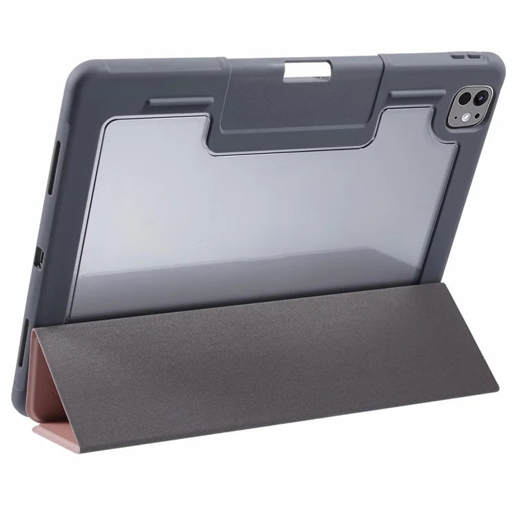 MUTURAL For iPad Pro 13 (2024) Case Tri-Fold Stand Tablet Leather Cover Auto Wake / Sleep