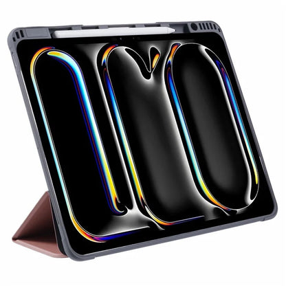 MUTURAL For iPad Pro 13 (2024) Case Tri-Fold Stand Tablet Leather Cover Auto Wake / Sleep