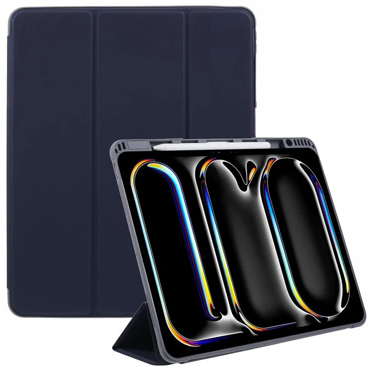 MUTURAL For iPad Pro 13 (2024) Case Tri-Fold Stand Tablet Leather Cover Auto Wake / Sleep