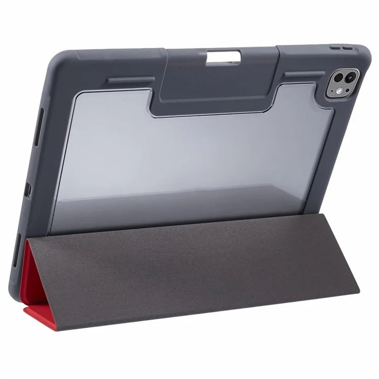 MUTURAL For iPad Pro 13 (2024) Case Tri-Fold Stand Tablet Leather Cover Auto Wake / Sleep