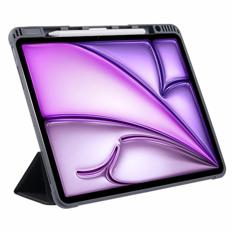 MUTURAL For iPad Air 13 (2024) Case Tablet Tri-Fold Leather Cover Auto Wake / Sleep