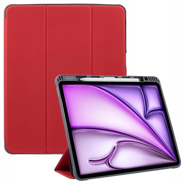MUTURAL For iPad Air 13 (2024) Case Tablet Tri-Fold Leather Cover Auto Wake / Sleep
