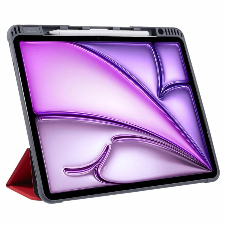 MUTURAL For iPad Air 13 (2024) Case Tablet Tri-Fold Leather Cover Auto Wake / Sleep